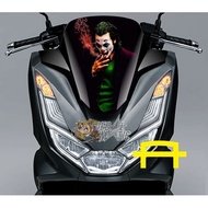 Honda PCX 150/PCX 160 Motorcycle Windshield Sticker - PCX 2021 Joker Windshield Visor Sticker