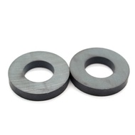 Grade C8 Ceramic Ring Magnet, OD 60 mm x ID 24mm x 10 mm 2.4" Large Ferrite Magnets. 2 Pack Y1JZ