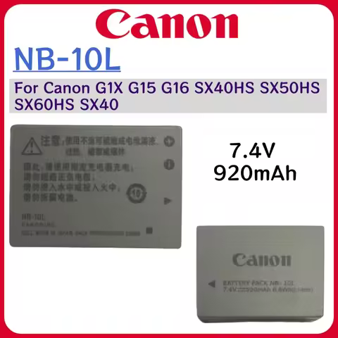 Original new NB-10L NB 10L NB10L Digital Battery for Canon G1X G15 G16 SX40HS SX50HS SX60HS SX40 SX5