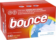 Bounce Fresh Linen Scented Fabric Softener Dryer Sheets ขนาดกล่อง 240ชิ้น