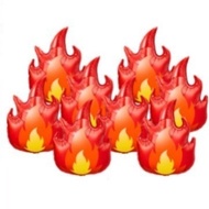 Flame Shape Balloon Spark Balloon Fire Spark Balloon Decoration Balloon Performance Props 4HQK