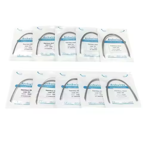 Dental Orthodontic Round Wire Oval Form Stainless Steel Braces Wire 012 014 016 018 Upper/Lower Dent