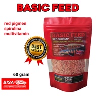 udang kering merah | super red shrimps | makanan ikan channa maru red sampit arwana super red