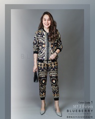 เสื้อแจ็คเก็ต กางเกงขายาว พรีเมี่ยมเซ็ต : 2ชิ้น / 2 PIECES พรีเมี่ยมเซ็ตพิมพ์ลาย คอลเลคชั่นสุดหรู B