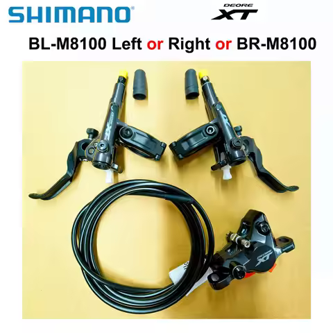 Shimano Deore XT M8100 Hydraulic Disc Brake Lever BL-M8100 Left or Right or BR-M8100 Brake Resin Wit