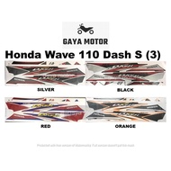 Honda Wave 110 Dash S (3) Body Sticker