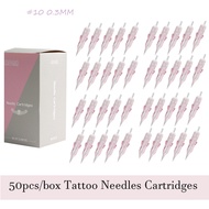 50PCS Pink Tattoo Cartridge Needles RL RS M1 RM Disposable Sterilized Cartridge Needles For Tattoo M
