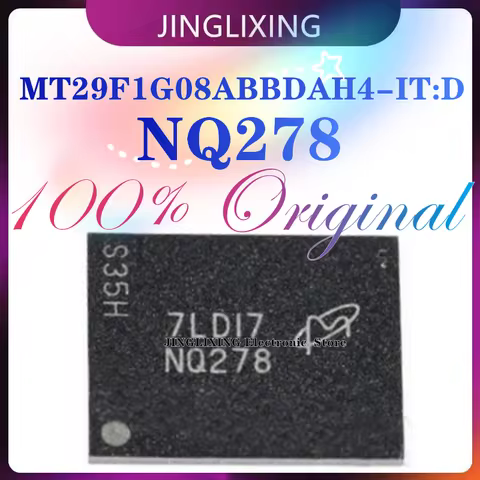 1pcs/lot New Original NQ278 MT29F1G08ABBDAH4-IT:D MT29F1G08ABBDAH4-IT D MT29F1G08ABBDA BGA Chipset