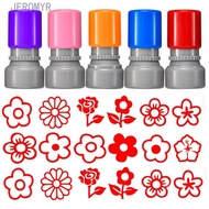 JEROMY5R Rewards Flower Stamp, Students Rewards DIY Drawing Toy Star Grading Stamp, Pocket Self Inki