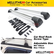 Auto Car Roof Rack Carrier Top Holder Luggage Carrier Adjustable (Screw Type) With Lock Key