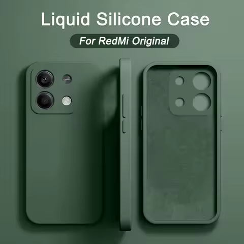 Official Phone Cases For Xiaomi Redmi Note 11 10 9 13 12 Pro Liquid Silicone Case For Redmi Note 12 