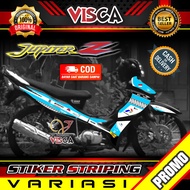 Stiker Striping Jupiter Z Burhan - Stiker Striping Jupiter Z Lama Variasi Mandalika