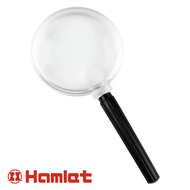 【Hamlet 哈姆雷特】2.5xu00264x/80mm 光學級壓克力手持型放大鏡 EL-006