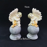 patung pajangan angel pilar 2 duduk miniatur malaikat