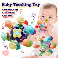 0-6 Months Baby Silicone Toy Manhattan Ball Teether Ball Grasping Toy Soft Rubber Ball