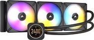 CORSAIR iCUE H170i ELITE LCD Display Liquid CPU Cooler-Custom IPS LCD Screen-48 Dynamic RGB LEDs-140