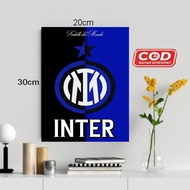 HIASAN DINDING TEMA INTER MILAN/POSTER KAYU INTER MILAN/POSTER INTER MILAN/HIASAN DINDING/WALLDECOR