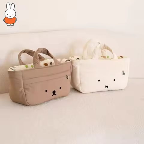 Kawaii Miffy Boris Handbag Travel Storage Lightweight Mommy Bag Portable Creative Stroller Hanging B