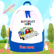 Children's Bag Backpack ALPHABET LORE FREE Print Name