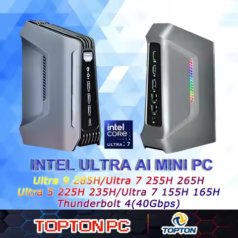 AI Performance Mini Pc Intel Core Ultra 9 285H (up to 5.4GHz)7 255H Thunderbolt 4/HDMI/DP Micro Desk