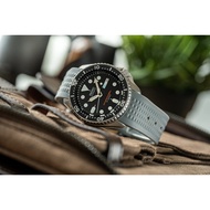 Uncle Seiko Custom Curved Waffle Strap Grey SKX 007 009 SRPD 5KX SSK GMT