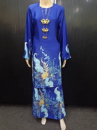 Baju Kurung Pahang Royal Silk Batik Terengganu *KRS22081 BBS