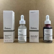 High-Strength Niacinamide 10% + Zinc 1% Serum & AHA 30% BHA 2% Peeling Solution Duo Set. The Ordinar