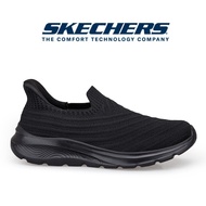 ​​SKECHERS  รองเท้าสายปรับสะพานสตรี  Womens Slip-On Sneakers - Breathable Knit Athletic Walking Shoe