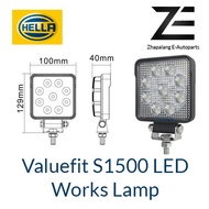 HELLA Valuefit Work Lights S1500LED 6000K | 1500 Lumen | IP6K9K Dustproof Waterproof | Connection Ca