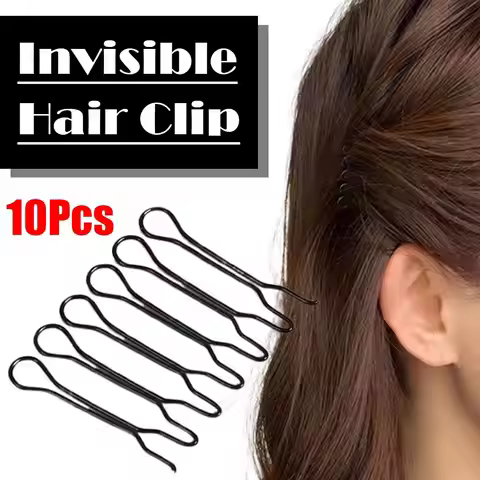 Invisible Hair Styling Clip Curved Needle Roll Bangs Fixed Insert Comb Wavy Fork Fringe Pin Volume T