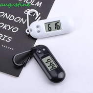 AUGUSTINE Digital Electronic Clock Keychain, Key Display Portable Electronic Watch Keyring, Backpack Watch ABS Oval Watch Small Mini LED Digital Clock Quiet Test