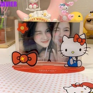JAVIER Idol Card Display Stand, Waterproof Dustproof Card Protective Case, Cute Transparent Acrylic Korean Photo Frames Fans