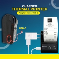 5V 1A Bluetooth Thermal Printer Charger Adapter 5V 2A Type-C/ USB-C/ USB Type C Real Ampere 5Volt 2A