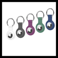 Apple Airtag 適用硅膠鑰匙圈 - 白色 定位器保護套 貓狗項圈 防丟項圈 寵物定位器 鑰匙項圈 Airtag保護套 定位器 防丟器 apple定位器 寵物定位器 Airtag1/2代