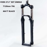 GARPU SEPEDA - FORK RST OMEGA 27.5 T120 HITAM sparepart sepeda termurah