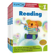 (free shipping)6 BOOKS SET KUMON READING WORKBOOKS: READING GRADE1- 6