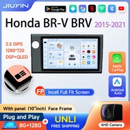 JIUYIN For Honda BR-V BRV 2015 - 2021 Head Unit Navigation Android 14 Car Radio Stereo 4G WIFI Multi