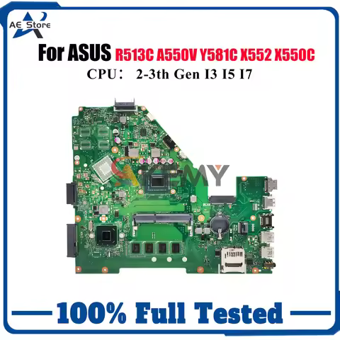 X550CA Laptop Motherboard For ASUS VivoBook X550C X550VC X550VB R513C X550CC X550CL X552 A550V Y581C
