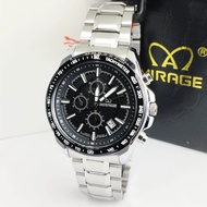 MIRAGE Jam Tangan Pria Original Model Sporty . Stainless Steel Tahan Air Sudah Dapat Box Exclud Real