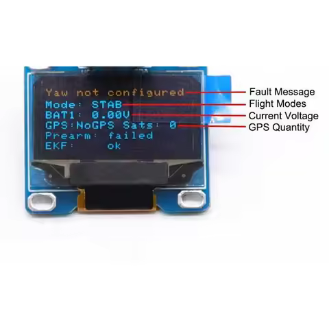 OSD OLED Display for Pixhawk 2.4.8 PIX PX4 Flight Control Flight display flight status Connected to 