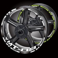 Applicable to yamaha MT07 MT09 modified wheel hub decal wheel rim reflective sticker motorcycle logo