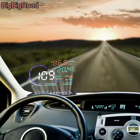 Car HUD Head Up Display Windscreen Projector OBD2 GPS For BMW I3 IX1 IX3 X1 X3 X5 E53 X6 E71 F16 F10
