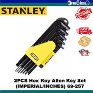 Stanley 12PCS Hex Key Allen Key Set (IMPERIAL/INCHES) 69-257
