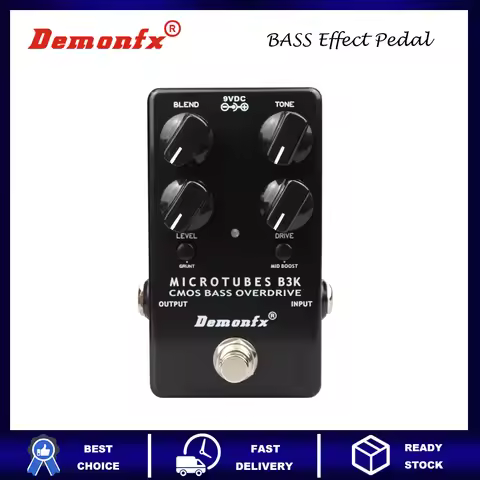 Demonfx Bass Effect Pedal Microtubes B3K V2 Overdrive Effect Bass Overdrive