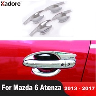 Side Door Handle Cup Bowl Cover Trim For Mazda 6 Mazda6 Atenza Sedan 2013 2014 2015 2016 2017 Chrome Car Exterior Accessories