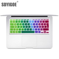 For Mac Book Air 11 inch Russian Colorful keyboard film EU Silicone Keyboard Protector Cover For air11.6 A1465 A1370 RU Basic Keyboards