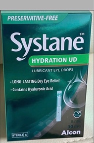 Systane Hydration UD 適然水份滋潤眼藥水 (0.7毫升 x 30支獨立包裝） 不含防腐劑  現貨