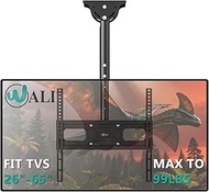 WALI Ceiling TV Mount, Full Motion Adjustable TV Mount Bracket Fits Most LED, LCD, OLED 4K TVs 26 to