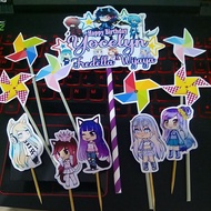Gacha life v2 cake decoration cake topper