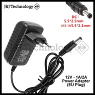 JNJ Technology Power Adapter Mini USB DC 5V 12V 1A/2A/3A UK Plug EU Plug Power Supply 5.5 x 2.5MM Ad